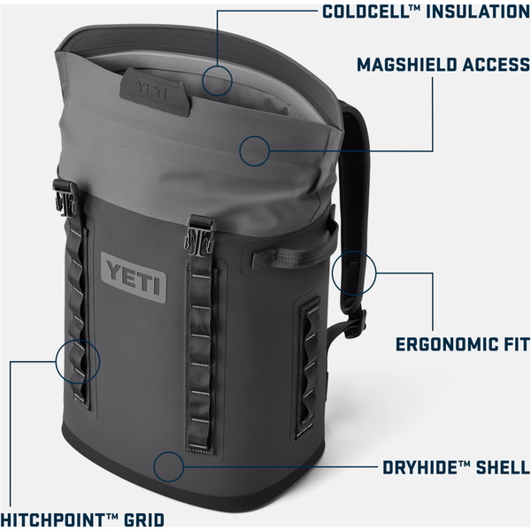 2026 YETI Hopper M20 Backpack Soft Cooler 70000002204 - Charcoal